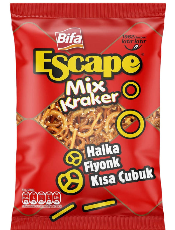 10023 Bifa Escape Mix Cracker Halka Fiyonk Cubuk 14x150g - 10