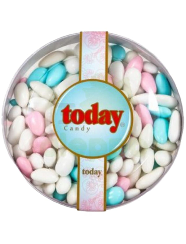 1076 Today Almond Candy Circle box White +Blue + Pink 16x450g - 79