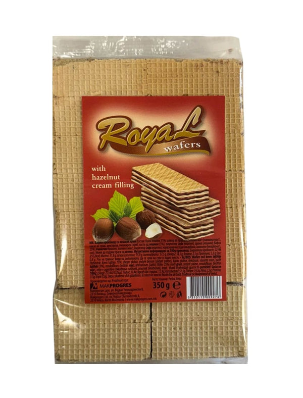 15027 Royal Napolitan Wafers Hazelnut 18x350g - 19