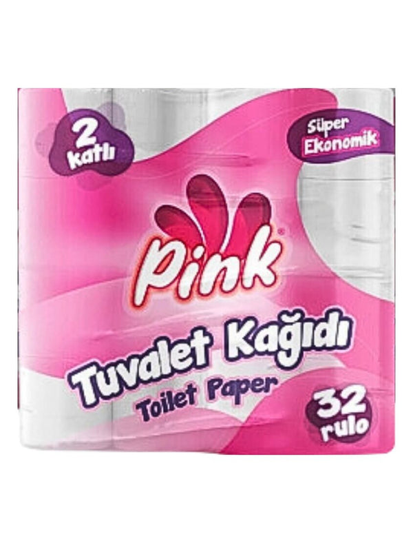 1523 Pink Toalettpapir Eko 32RL x3 - 100
