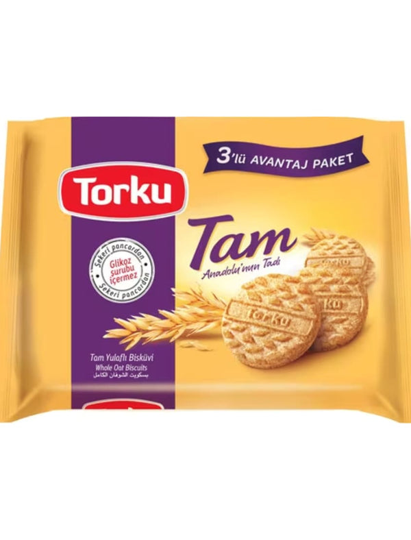 1623 Torku Tam Whole Oat Biscuits (Yulafli) 12x375g - 22