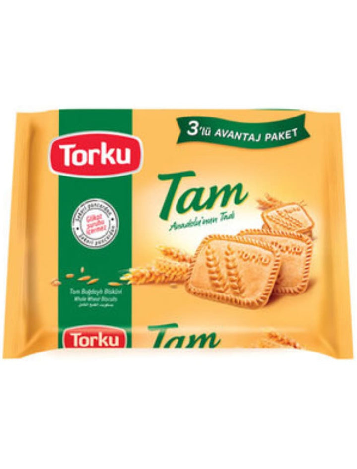 1625 Torku Tam Whole Wheat Biscuits (Bugdayli) 14x3x131g - 22