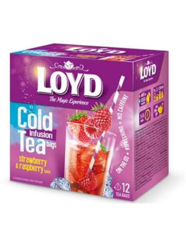 4183 Mokate Loyd Tea Exp Cold Strawberry Raspberry 12x2,5g - 15