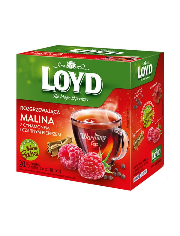 4186 Mokate Tea Loyd Tea Exp Warming Raspberry Cinnamon 10x20x2g - 15