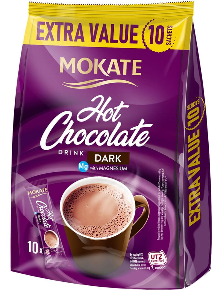 4233 Mokate Hot Chocolate Dark Magnesium 10x10x18g - 20