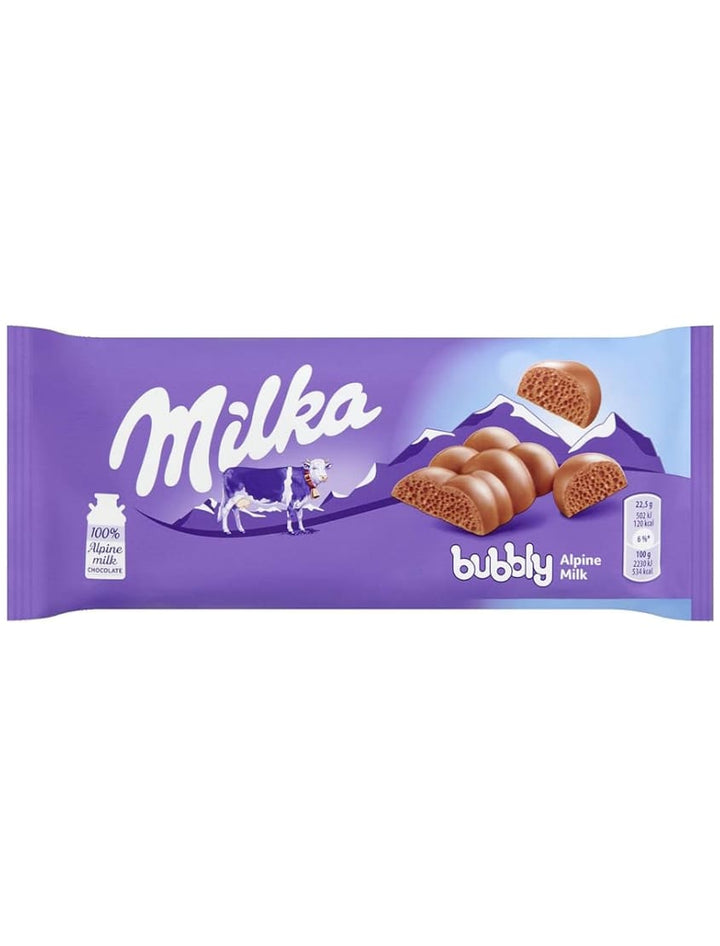 4315 Milka Chocolate Bubbly Alpine Milk 14x90g - 15