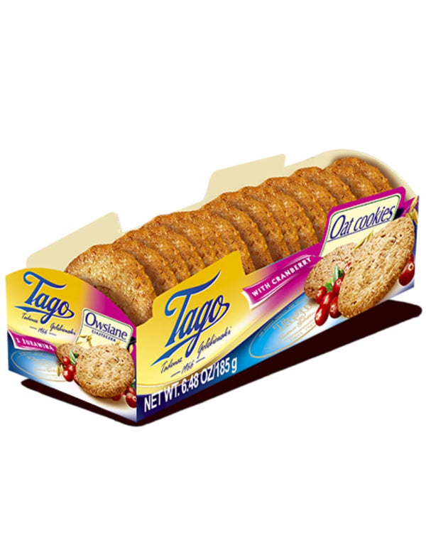 4418 Tago Oat Cookies With Sesame 24x185g - 16