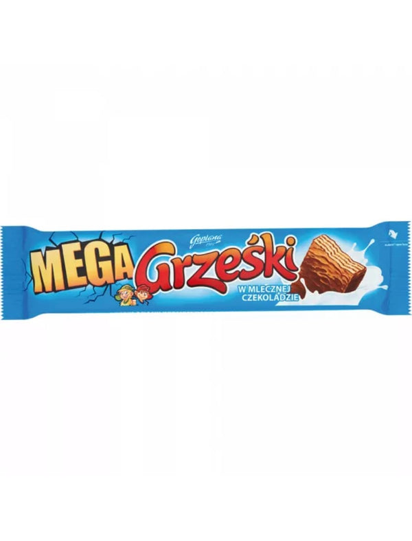 4422 Grzeski Mega Milk Chocolate - Coated Wafer Bar With Cocoa Cream 32x48g PLN - 7