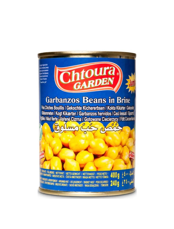 4816 Chtoura Garden Kokte Kikerter Garbanzos i saltlake 24x400g - 10