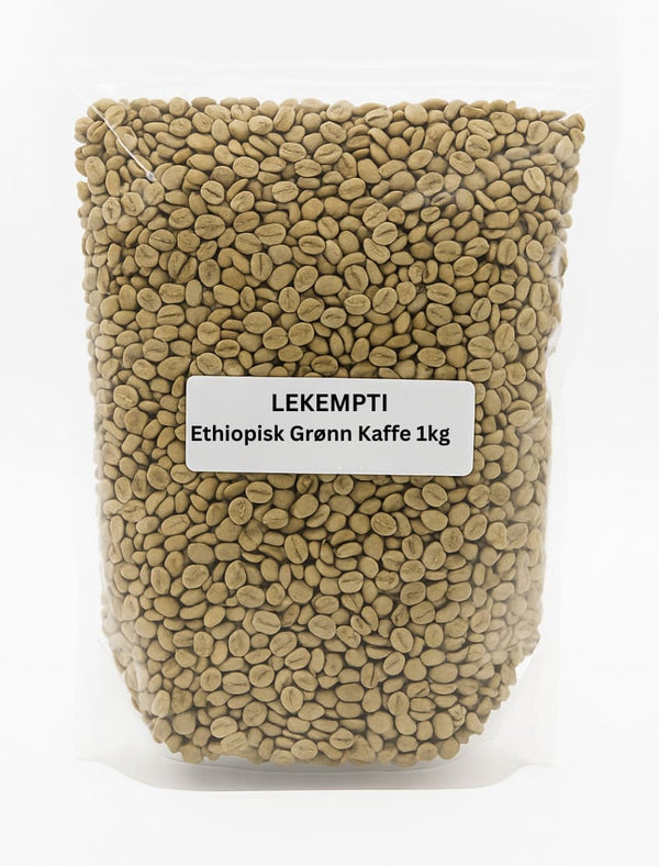 4888 Ethiopisk Grønn Kaffe 12x1kg - 199