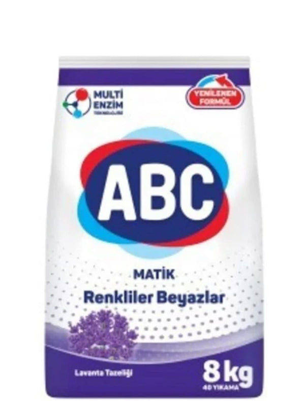 5205 ABC Automat Renkliler Beyazlar Lavanta 8kg - 135