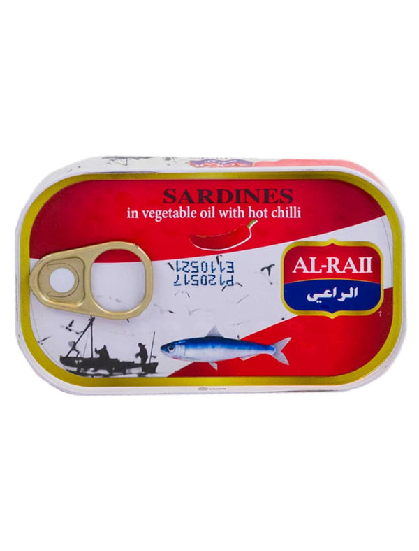 7401 Al Raii Sardines HOT in Vegetable Oil Morocco 50x125g - 11