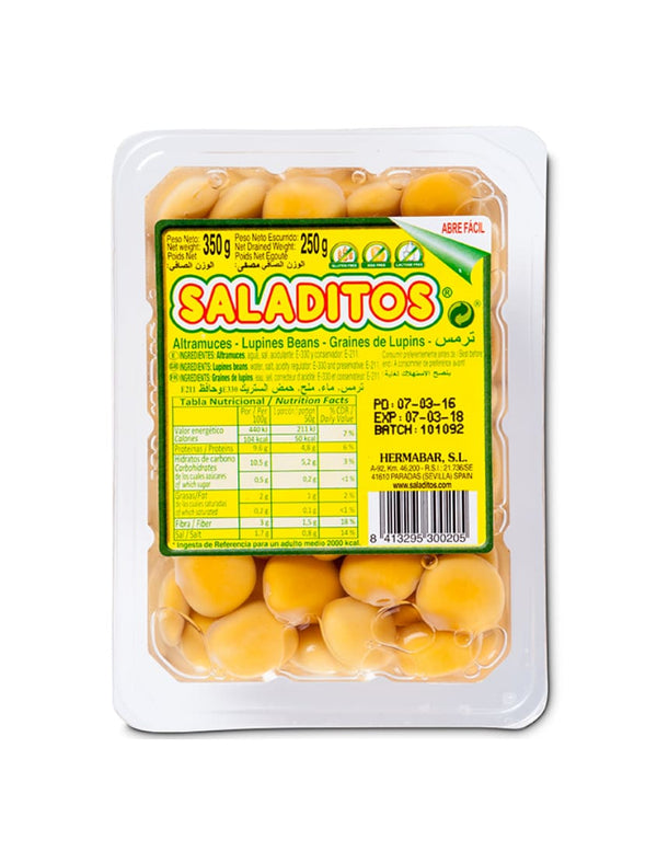 7416 Saladitos Turmos Lupin Beans Calibre Super Tray 10x350g - 15
