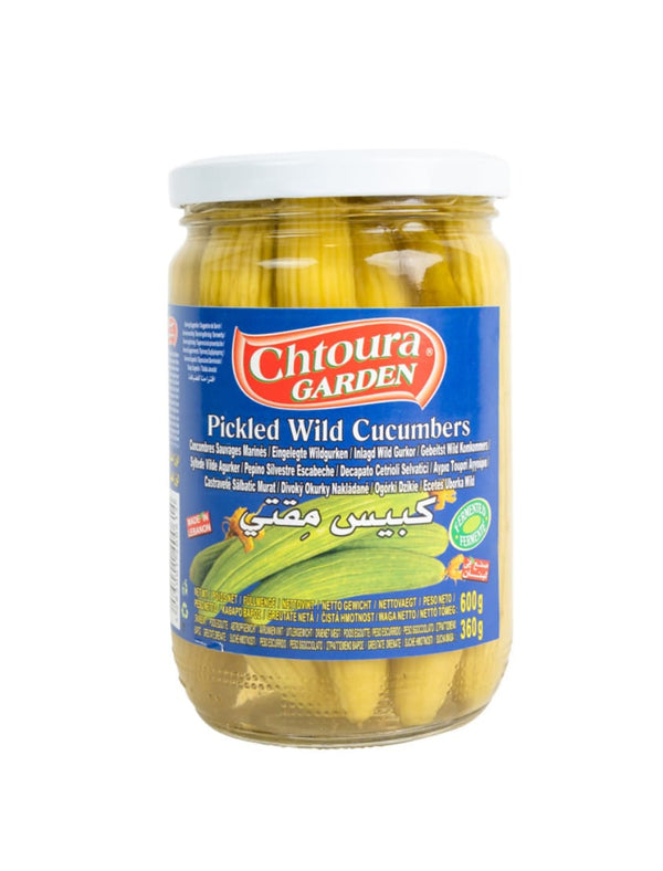 7445 Chtoura Garden Pickled Wild Cucumbers 12x600g - 39