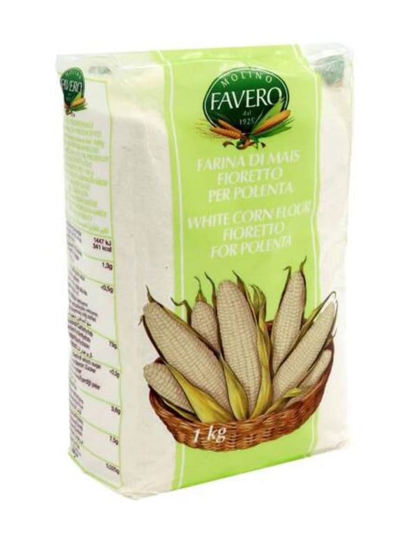 7503 Molino Polenta White Corn Flour Fioretto 10x1kg - 21