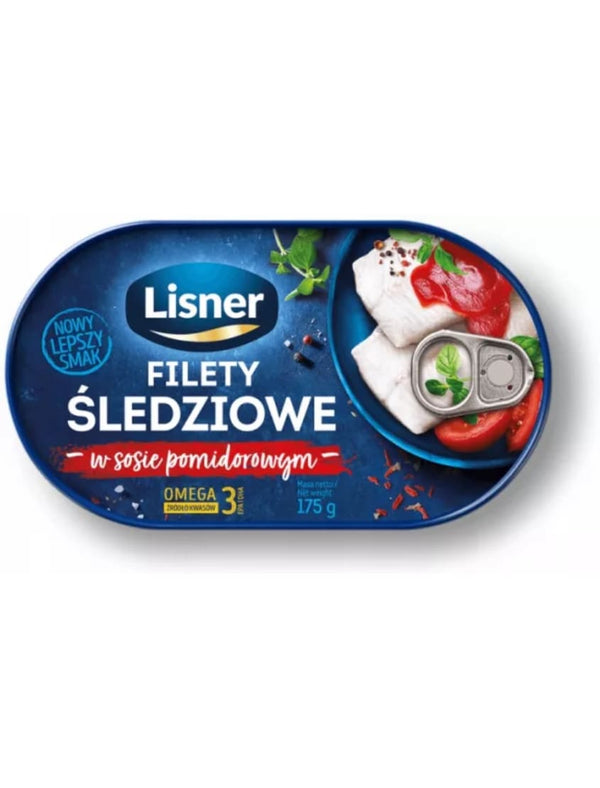 9905 Lisner Herring Fillets In Tomato Cream 12x175g - 22