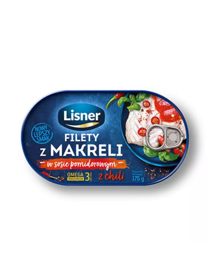 9906 Lisner Mackerel Fillets In Chilli Tomato Cream 12x175g - 22