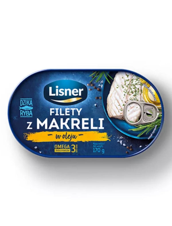 9907 Lisner Mackerel Fillets In Oil 12x170g - 22
