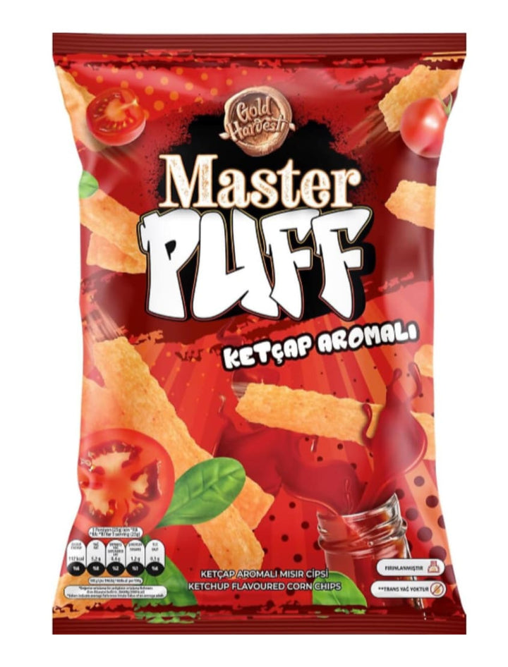 9981 Master Puff Ketchup Flavoured Corn Chips 16x90g - 13