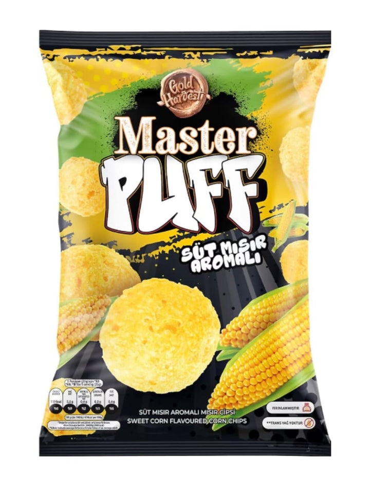 9985 Master Puff Sweet Corn Flavoured Corn Chips 16x90g - 13